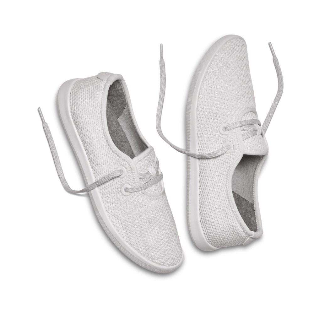 Allbirds Women\'s Boat Shoes White - Tree Skippers - 95860XTDJ